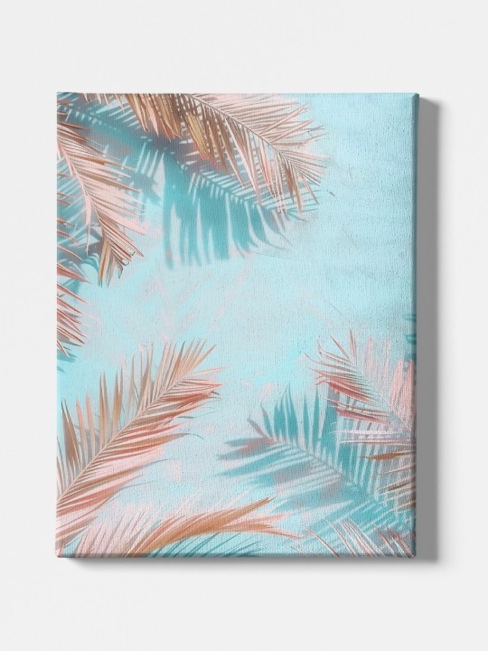 Canvas - Palmier fond bleu Canvas - Palmier fond bleu-Accueil-OUESO