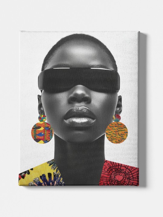 Canvas - Unknowable Woman (Wax Pop Art)-Accueil-OUESO