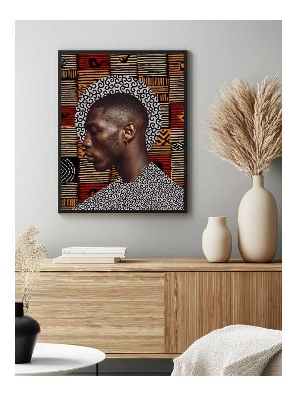 Poster - Barry (Wax Pop Art) - Accueil | Oueso - Contemporary Afro Art