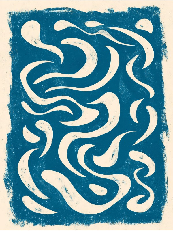 Affiche - Nuageux - Accueil | Oueso - Art Afro Contemporain