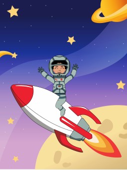 Poster - Mission Lune - Accueil | Oueso - Contemporary Afro Art