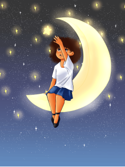 Affiche - Bleu Cosmos