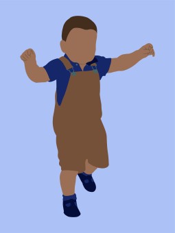 Poster - Bébé Bretelles