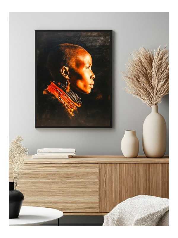 Poster - Azamori - Accueil | Oueso - Contemporary Afro Art