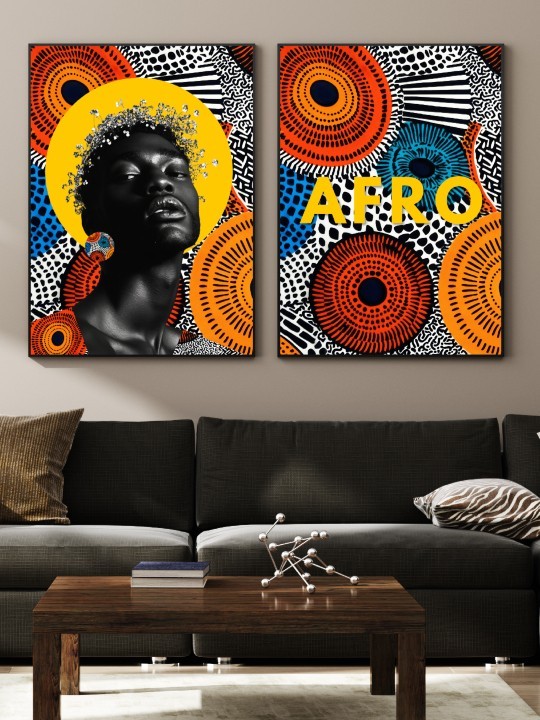 Lot de poster - Afro Doré-Accueil-OUESO
