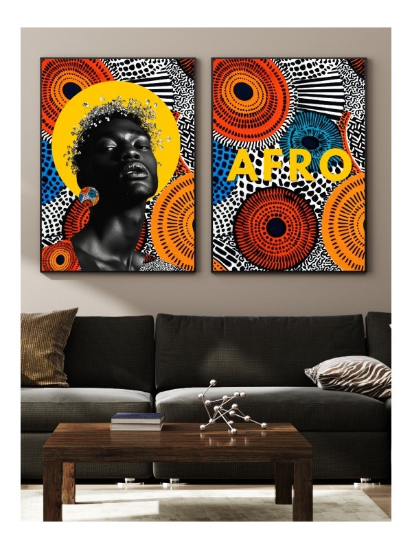 Lot de poster - Afro Doré
