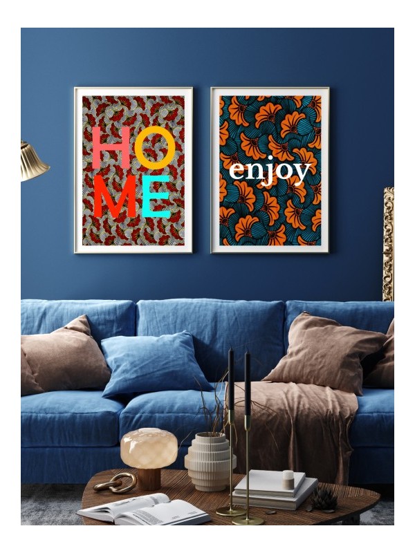 Set of posters - Bicoque - Accueil | Oueso - Contemporary Afro Art Set of posters - Bicoque - Accueil | Oueso - Contemporary Afro Art