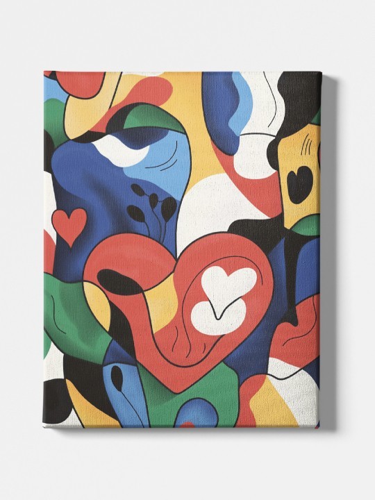Canvas - Cœur coloré Canvas - Cœur coloré-Accueil-OUESO