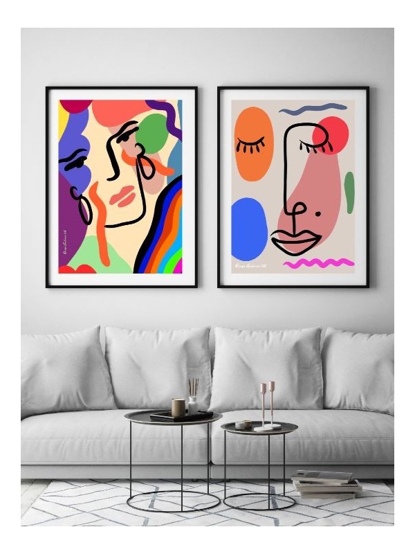 Set of posters - Bizario - Accueil | Oueso - Contemporary Afro Art Set of posters - Bizario - Accueil | Oueso - Contemporary Afro Art