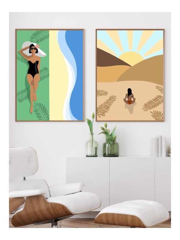 Set of posters - Séréhina - Accueil | Oueso - Contemporary Afro Art Set of posters - Séréhina - Accueil | Oueso - Contemporary Afro Art