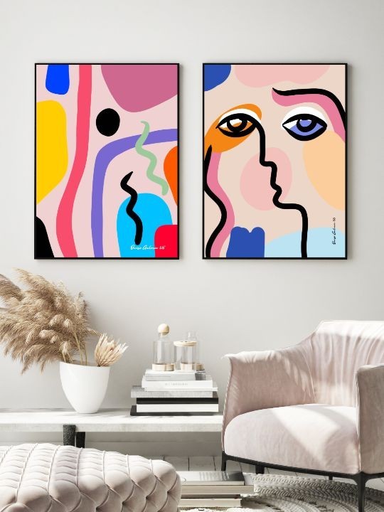 Lot de poster - Feloise - Accueil | Oueso - Art Afro Contemporain Lot de poster - Feloise-Accueil-OUESO