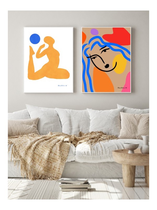Set of posters - Aubade - Accueil | Oueso - Contemporary Afro Art