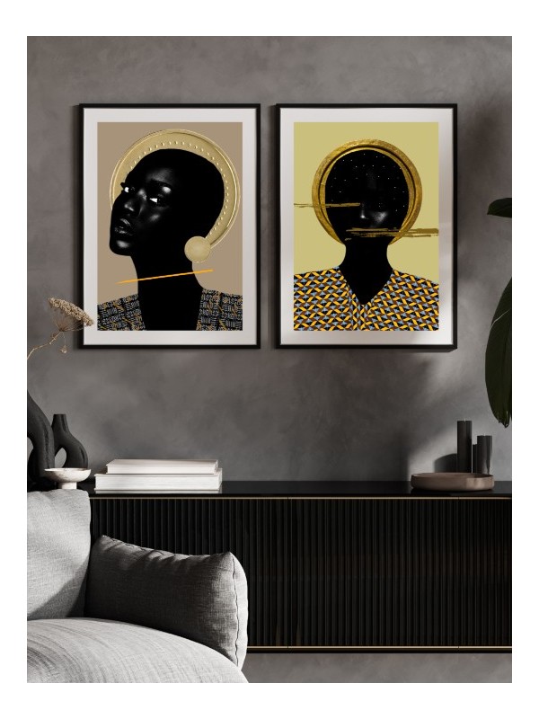 Set of posters - Makula - Accueil | Oueso - Contemporary Afro Art Set of posters - Makula - Accueil | Oueso - Contemporary Afro Art