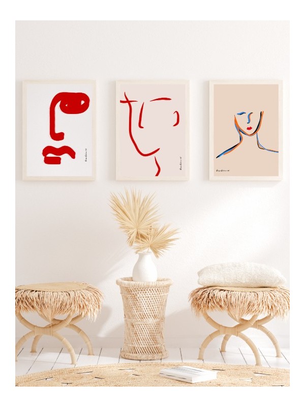 Set of posters - Rubo - Accueil | Oueso - Contemporary Afro Art Set of posters - Rubo - Accueil | Oueso - Contemporary Afro Art