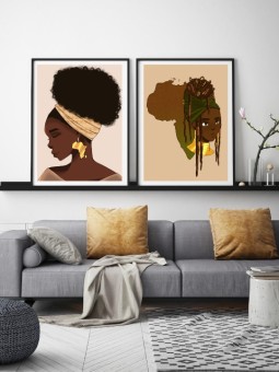 Set of posters - Gansia - Accueil | Oueso - Contemporary Afro Art