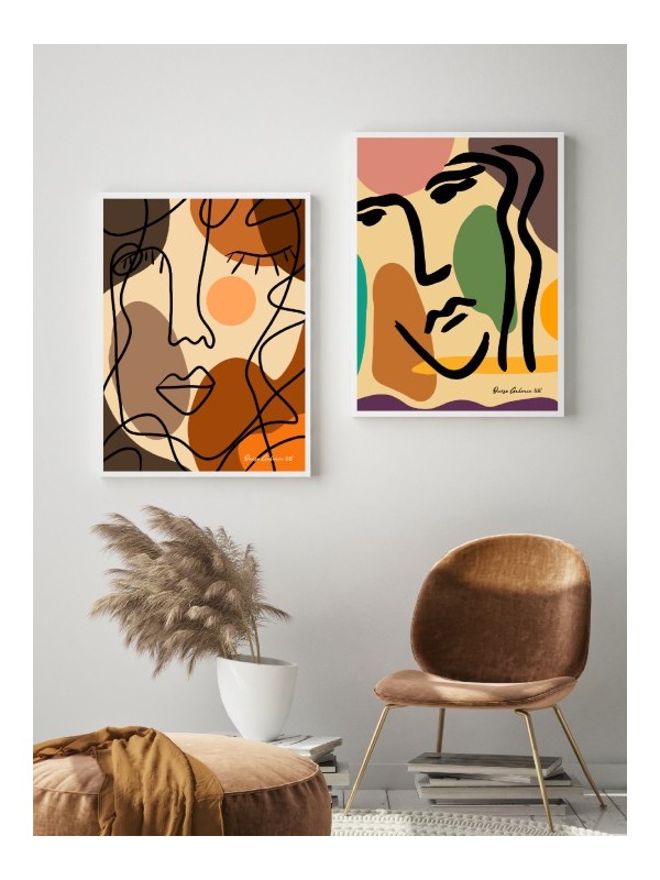 Set of posters - Badigoinces - Accueil | Oueso - Contemporary Afro Art Set of posters - Badigoinces - Accueil | Oueso - Contemporary Afro Art