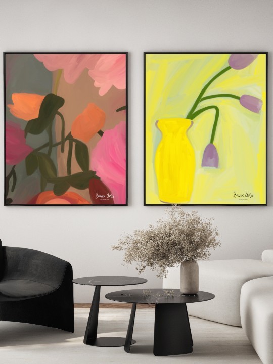 Set of posters - Avachi - Accueil | Oueso - Contemporary Afro Art Set of posters - Avachi-Accueil-OUESO