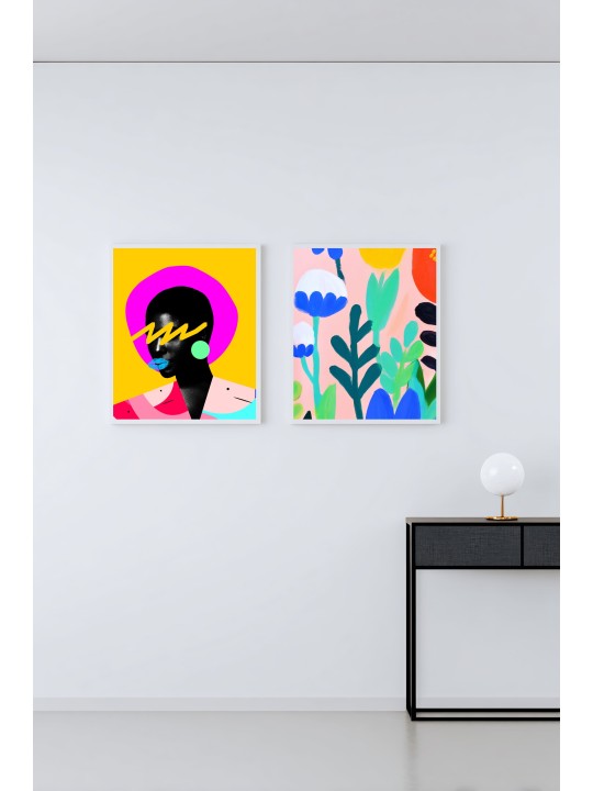 Lot de poster - Chamarré - Accueil | Oueso - Art Afro Contemporain Lot de poster - Chamarré-Accueil-OUESO
