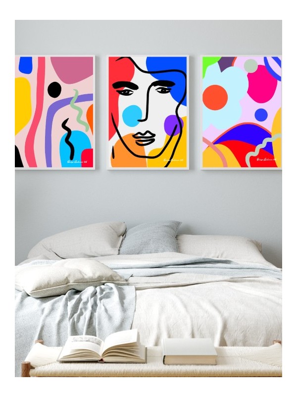 Lot de poster - Diapré - Accueil | Oueso - Art Afro Contemporain