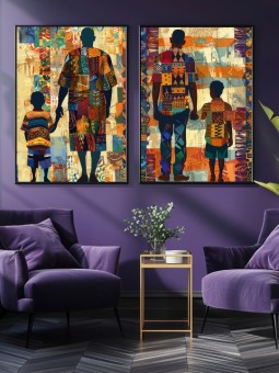 Set of posters - Balustrade - Accueil | Oueso - Contemporary Afro Art