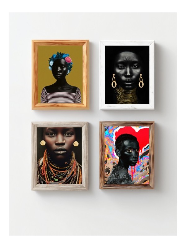 Set of posters - Maintes - Accueil | Oueso - Contemporary Afro Art Set of posters - Maintes - Accueil | Oueso - Contemporary Afro Art
