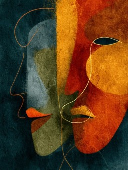 Poster - Face trouble - Accueil | Oueso - Contemporary Afro Art