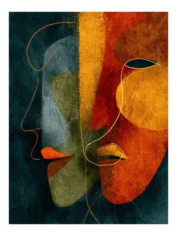 Poster - Face trouble - Accueil | Oueso - Contemporary Afro Art