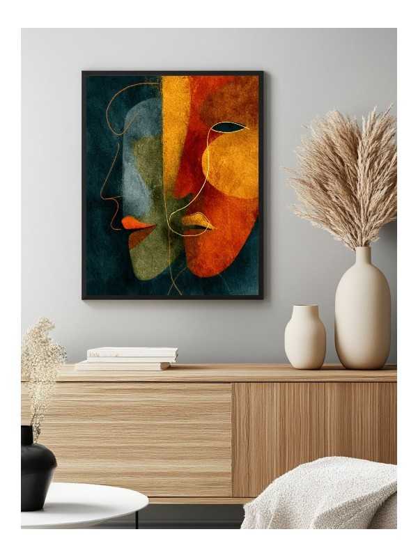 Poster - Face trouble - Accueil | Oueso - Contemporary Afro Art