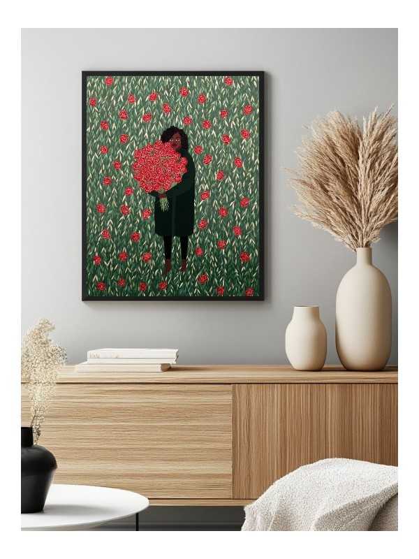 Poster - I Love - Accueil | Oueso - Contemporary Afro Art