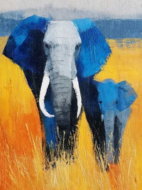 Affiche - Éléphant Family-Accueil-OUESO