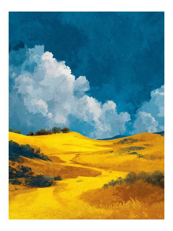 Poster - Plein air - Accueil | Oueso - Contemporary Afro Art