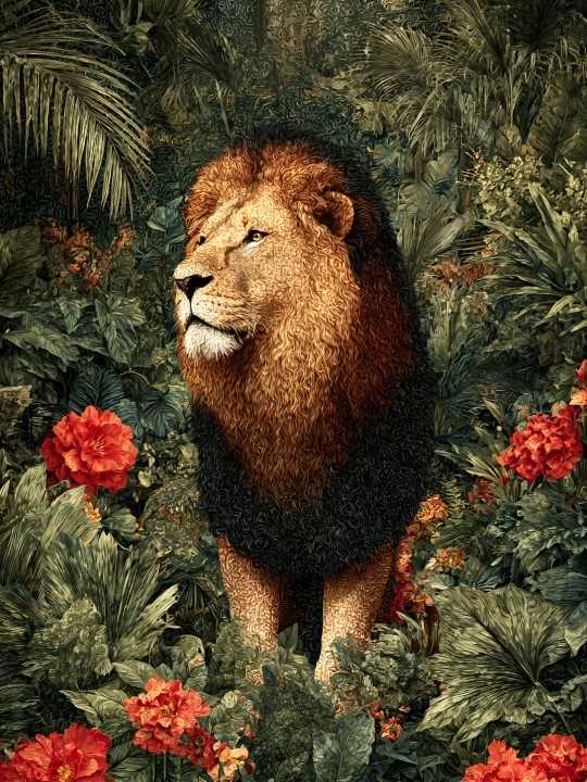 Affiche - Kinglion - Accueil | Oueso - Art Afro Contemporain Affiche - Kinglion-Accueil-OUESO