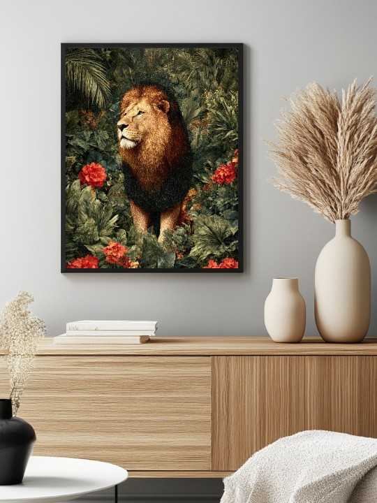 Affiche - Kinglion - Accueil | Oueso - Art Afro Contemporain Affiche - Kinglion-Accueil-OUESO