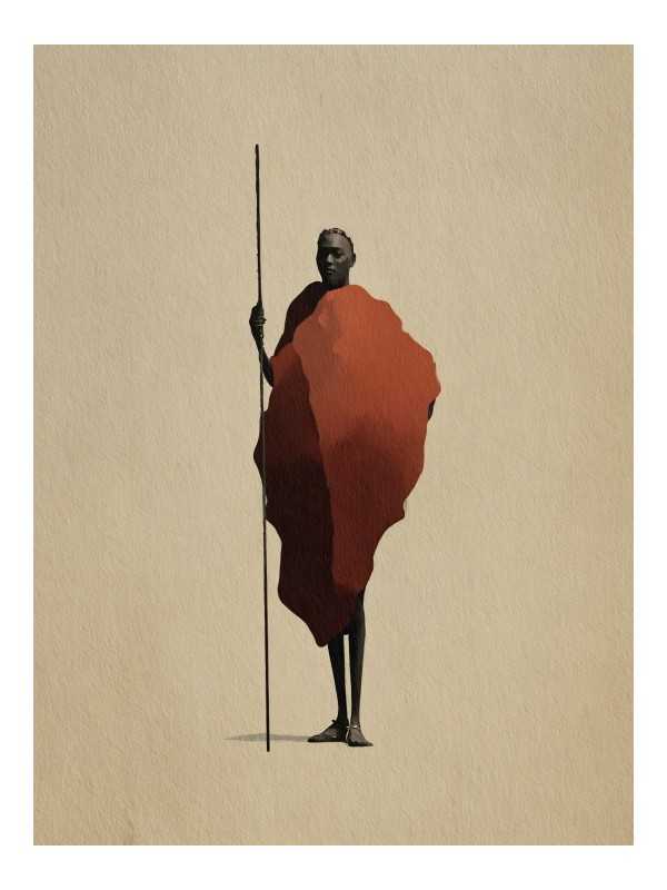 Affiche - Guerrier - Accueil | Oueso - Art Afro Contemporain Affiche - Guerrier - Accueil | Oueso - Art Afro Contemporain