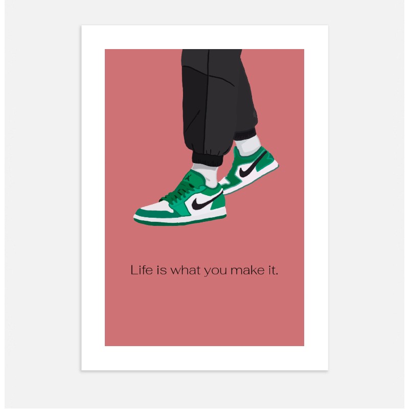 Poster murale - Sneakers - Ouéso