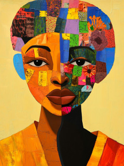 Poster - Face Afro - Accueil | Oueso - Contemporary Afro Art