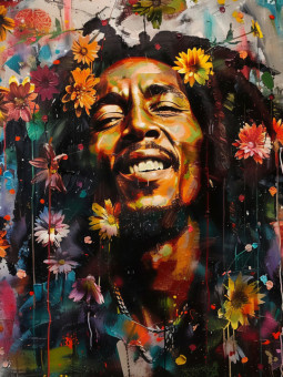 Affiche - Bob Marley - Accueil | Oueso - Art Afro Contemporain