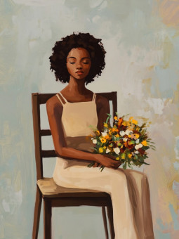 Affiche - Maia - Art mural | Oueso - Art Afro Contemporain