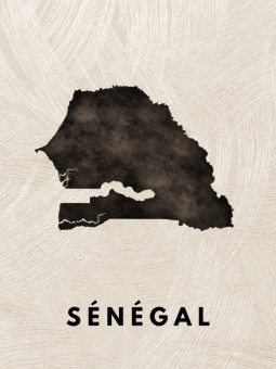 Affiche - Sénégal - Art mural | Oueso - Art Afro Contemporain