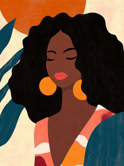 Poster - Dina - Accueil | Oueso - Contemporary Afro Art