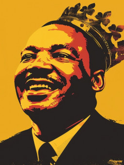 Poster - Martin Luther King - Accueil | Oueso - Contemporary Afro Art