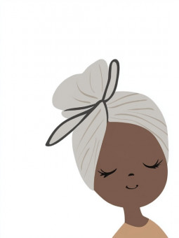 Affiche - Grey cute - Accueil | Oueso - Art Afro Contemporain