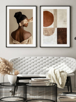 Lot de posters - Brown beauty - Accueil | Oueso - Art Afro Contempo...