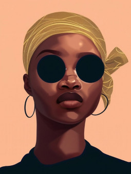 Poster - Ginny - Accueil | Oueso - Contemporary Afro Art