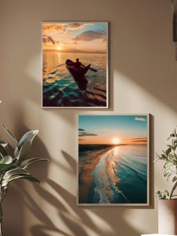 Set of poster - Beach Africa - Accueil | Oueso - Contemporary Afro Art