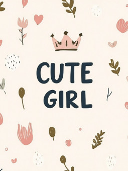 Poster - Cute girl - Accueil | Oueso - Contemporary Afro Art