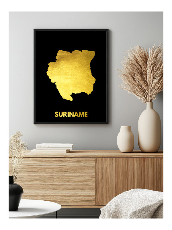 Poster Suriname - Accueil | Oueso - Contemporary Afro Art