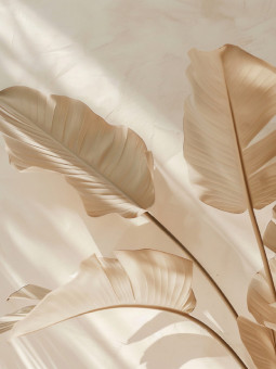 Affiche - Golden leaf 02 - Accueil | Oueso - Contemporary Afro Art
