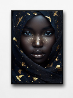 Affiche encadrée - Akoma - Accueil | Oueso - Art Afro Contemporain