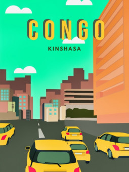 Affiche - Congo RDC - Accueil | Oueso - Art Afro Contemporain